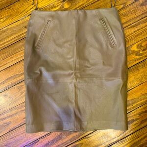 Talbots lamb skin skirt, 6P